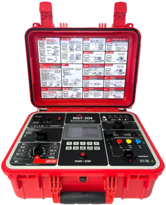 MI Spekter MST-204 - Tester elektrických časti strojných zariadení Meranie izolácie 100 MΩ