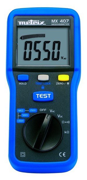 Metrix MX407 - Digitální měřič izolačního odporu do 4000 MΩ