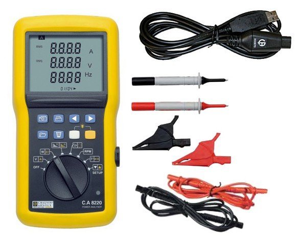 Chauvin Arnoux C.A 8220 - Jednofázový analyzátor kvality siete 600 V / 6500 A