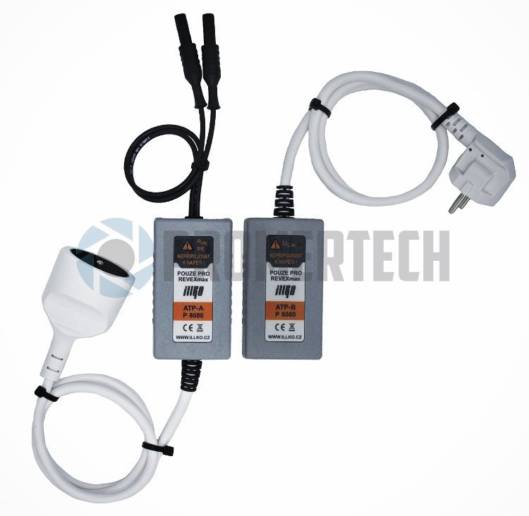 ILLKO P 8080 - Sada adaptérov na testovanie predlžovacích prívodov 90 × 60 × 32 mm