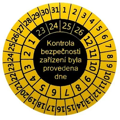 ILLKO P 9081 - Samolepiaca kontrolná nálepka pre svá Ø 35 mm