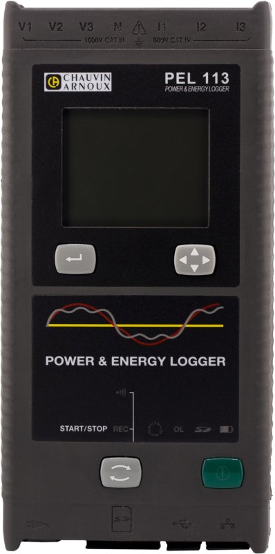 Chauvin Arnoux - PEL 113 - Záznamník kvality elektrickej energie - MA194/350 + DataView + adaptér napájania + magnetické svorky