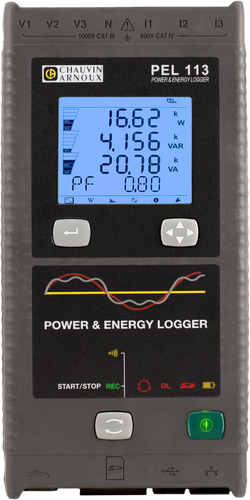 Chauvin Arnoux - PEL 113 - Záznamník kvality elektrickej energie - MA194/350 + DataView + adaptér napájania + magnetické svorky