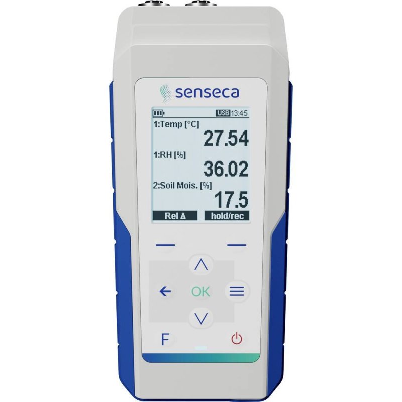 Senseca PRO D05.2 ruční multifunkční měřič s datovým loggerem, 2 vstupy M12, IP 67, USB-C