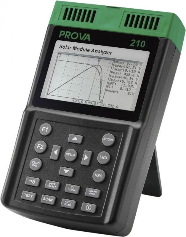 PROVA 210 analyzátor fotovoltaických panelů s VA scan do 60V/12A