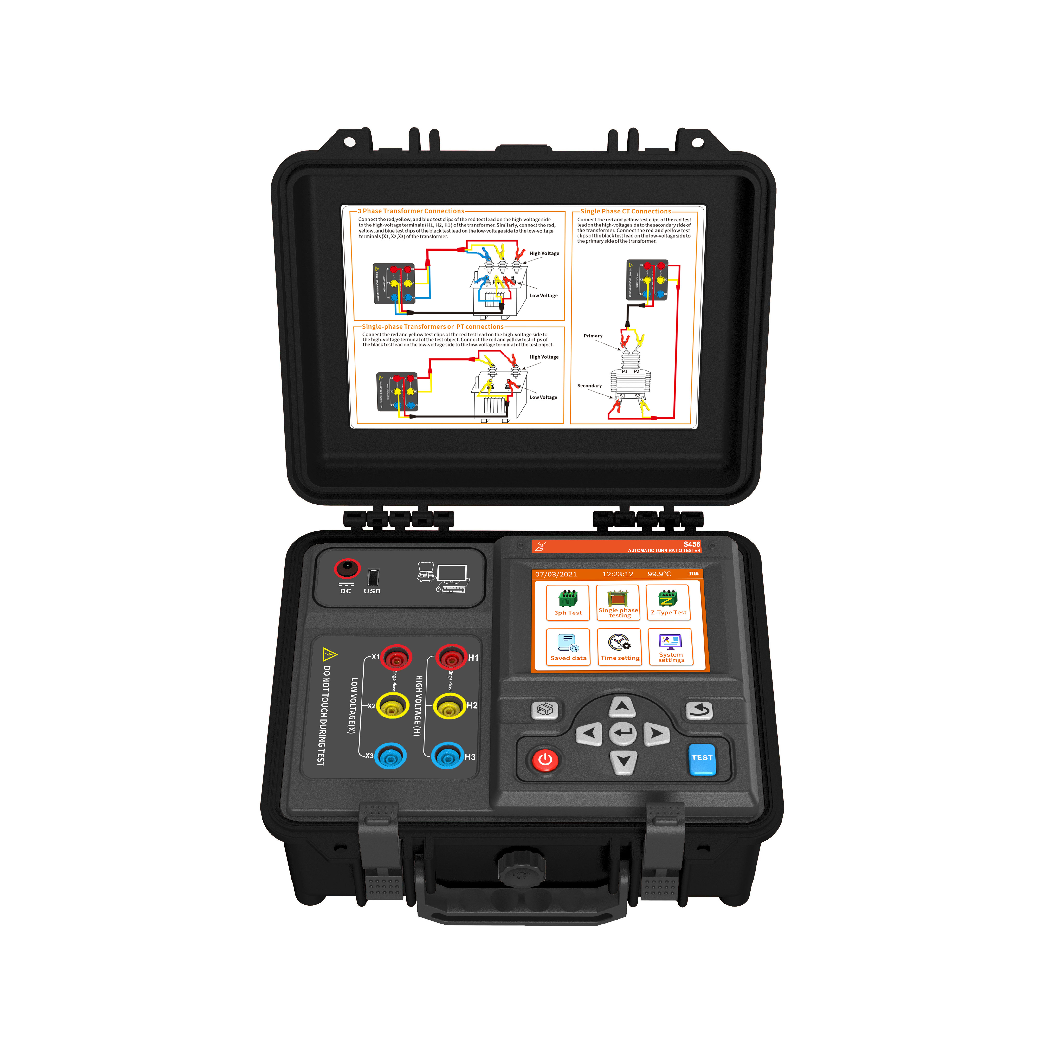 Eaglotest S456 - Tester przekładni i grup wektorowych transformatorów