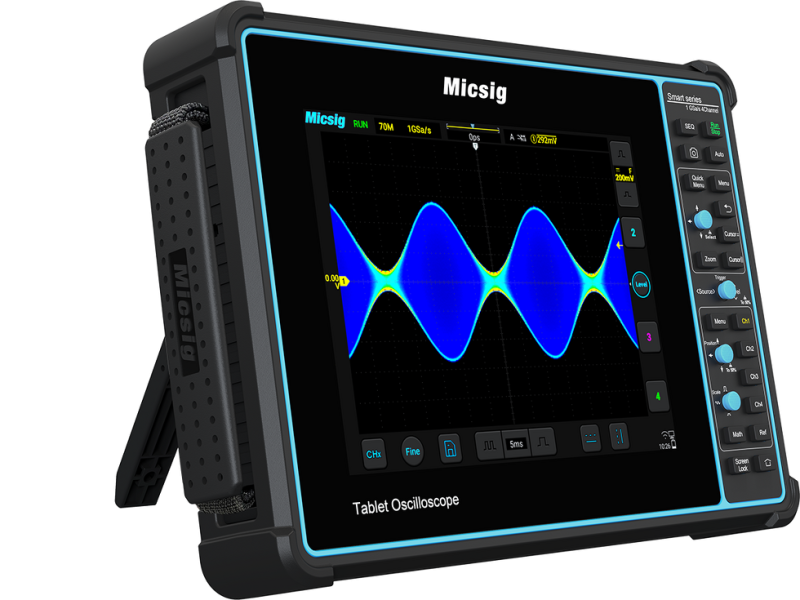 Micsig STO2002 - ScopeMeter, dvojkanálový osciloskop so šírkou pásma 200 MHz, farebný dotykový 8" displej