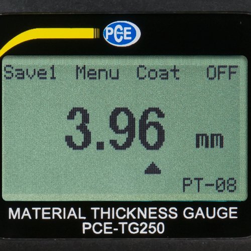 PCE Instruments TG 250 - Ultrazvukový tloušťkomer 1–250 mm (nevrstvené)
