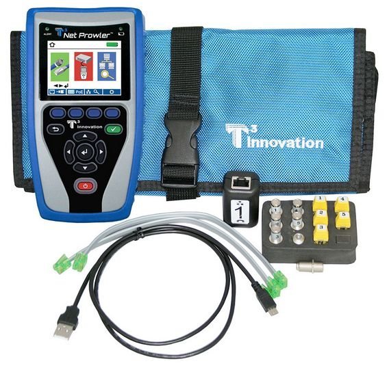 Platinum Tools NP700 Net Prowler analyzátor datových sítí s barevným displejem a testovacími konektory