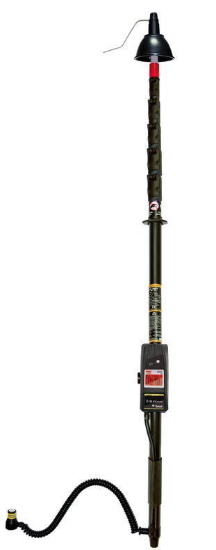 Tietzsch TT 36L-M - Vysoko odolný teleskopický tester napätia 50–36 000 V AC/DC s teleskopickou sondou do 8,2 m