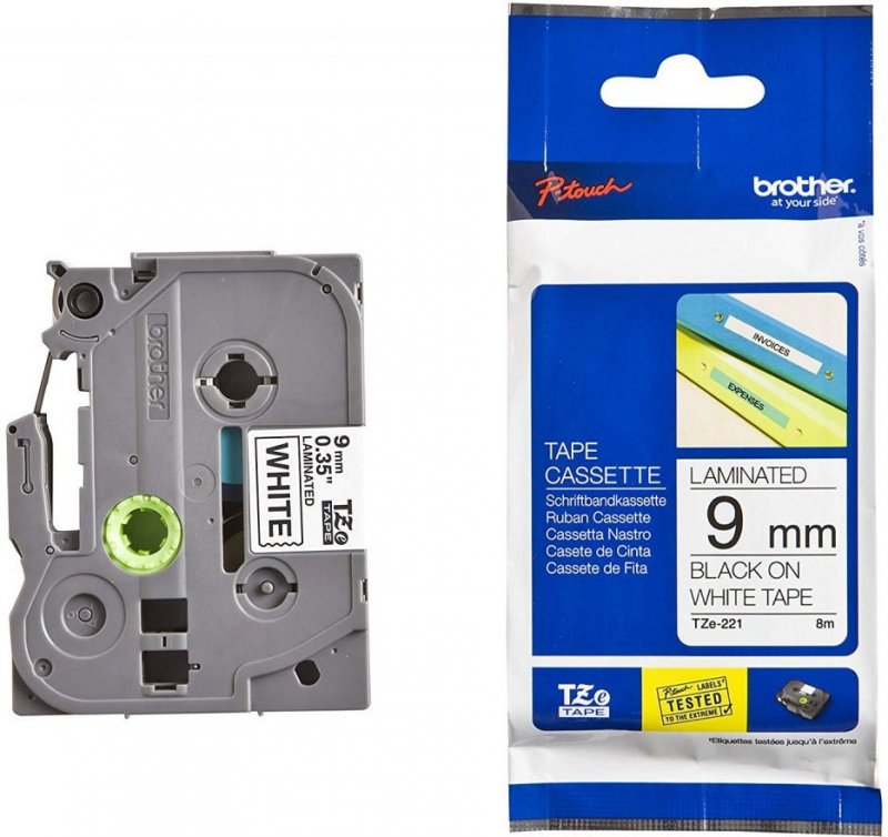Brother TZ-221 - Páska do tiskárny čárových kódů 9 9 mm