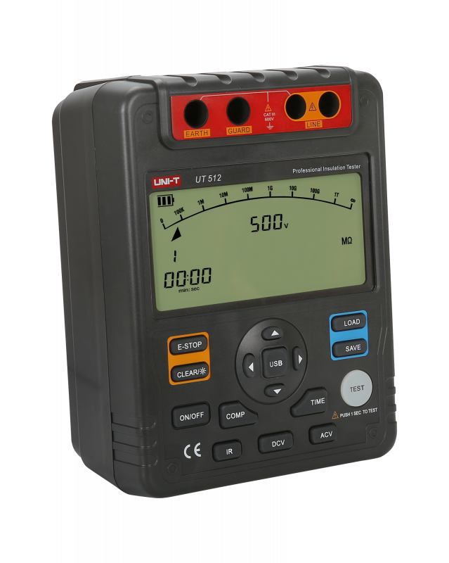 UNI-T UT512 2.5kV, USB - Tester izolačného odporu