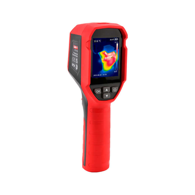 UNI-T UTi712S termokamera s LCD displejem, laserovým ukazovátkem a LED svítilnou pro měření teploty -20 až +400°C