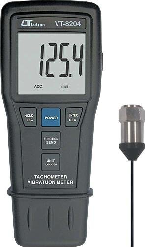 Lutron VT-8204 meradlo vibrácií s externým senzorom vibrácií, magnetickou základňou a príslušenstvom