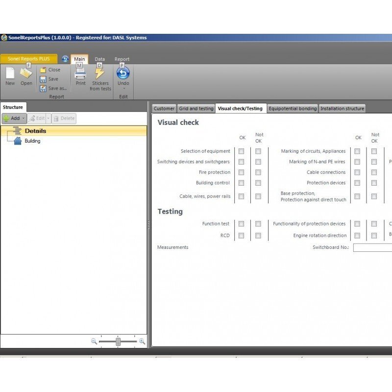 Sonel Reports PLUS - Software pro přístroje Sonel MPI-540-PV