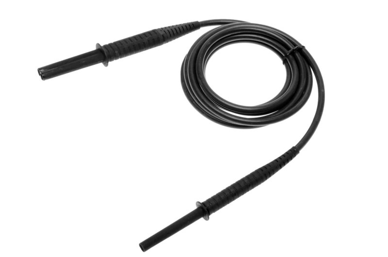 Sonel 3 m čierny tienený meraný kábel 11 kV s banánovými zástrčkami