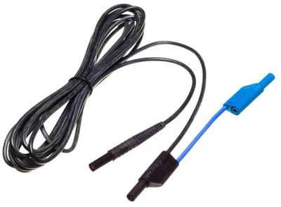 Sonel 5,0 m čierny kábel 1 kV (banánové zástrčky, tienený) 5 m