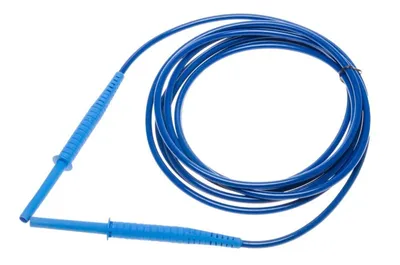 Sonel 5,0 m modrý kábel 11 kV (banánové zástrčky) 5 m