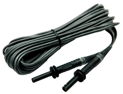 Sonel 10 m čierny kábel 5 kV (banánové zástrčky, tienený)