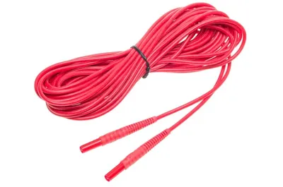 Sonel meracie vedenie 10 m červené 1 kV (banánové zástrčky)