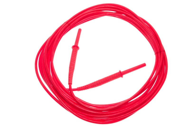 Sonel měřicí kabel 10 m, 11 kV, červený s banánovými zástrčkami