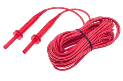 Sonel meracie vedenie 10 m červené 5 kV (banániky)