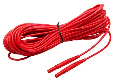 Sonel meracie vedenie 20 m červené 1 kV (banánové zástrčky)