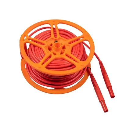 Sonel meracie vedenie 20 m červené 1 kV na cievke (banánové zástrčky)