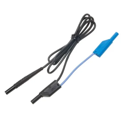 Sonel 1,2 m čierny kábel 1 kV (banánové zástrčky, tienený)
