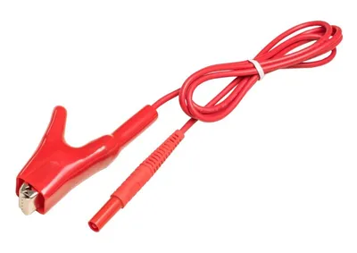 Sonel 1,2 m červený kábel 1 kV (koniec krokodílka)