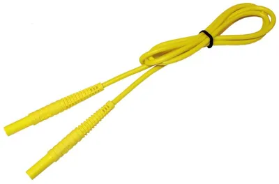 Sonel 1,2 m žlté meracie vedenie 5 kV (banánové zástrčky, "PE")