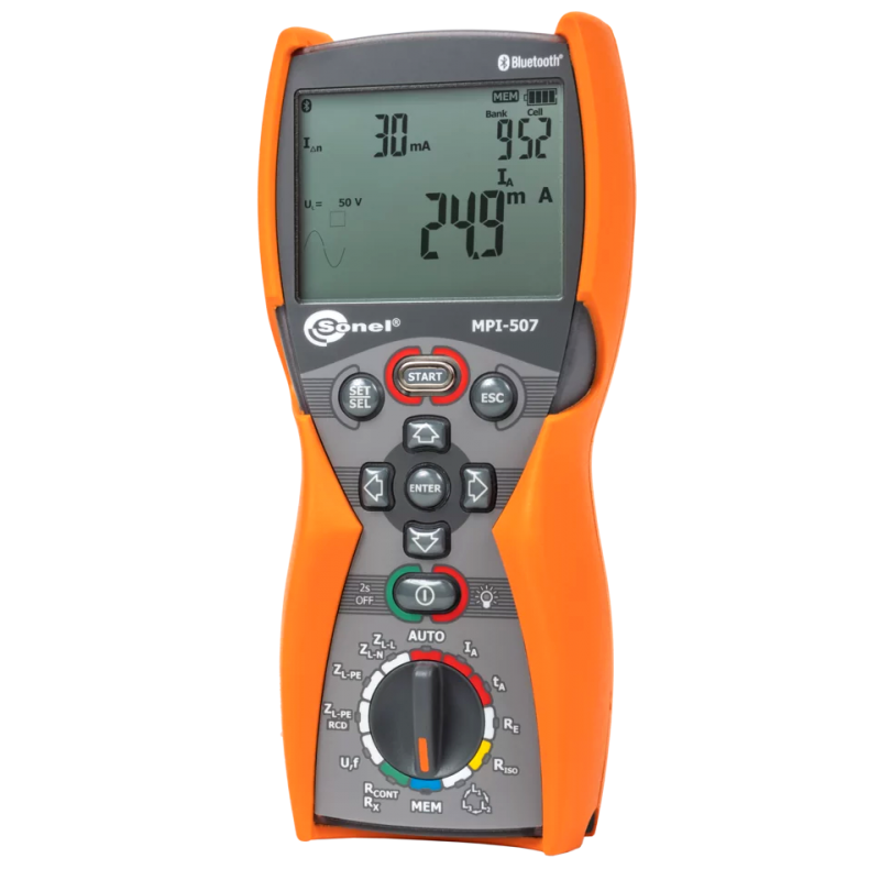 Sonel MPI-507 - Tester elektrických inštalácií Meranie izolačného odporu 100 kΩ–600 MΩ