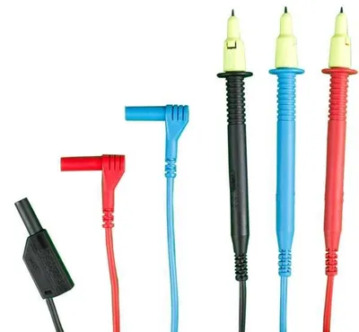 Gossen Metrawatt KS29 - Sada káblov s 3 testovacími hrotmi CAT II 1000 V / CAT IV 600 V