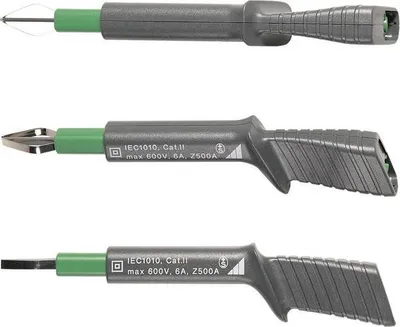 Gossen Metrawatt VARIO-STECKER - Sada hrotu 3 ks s ochranou pred dotykom