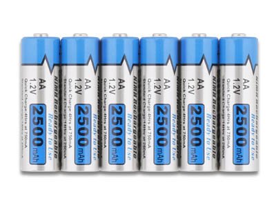 Electron UNIBAT - Sada 6 ks nabíjateľných batérií 6 ks NiMH